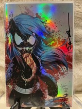 My Little Pony My Nightmarish Little Venomous Ponies Signed NYCC Foil PP3 picture