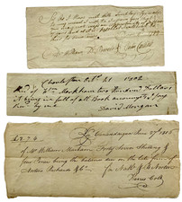 1799-1806 Three Early American Documents Post-Revolutionary Era Archive Lot picture