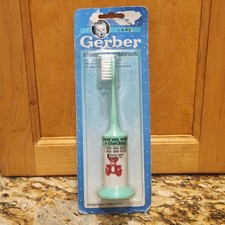 Vtg Infant Toddler Baby Toothbrush Rattle Musical (SEE VIDEO) Chimes Gerber picture