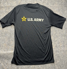 Bayside Best Army XL Military Outdoor Graphic Black Shirt Gorpcore Us Made picture