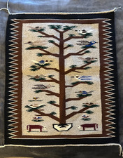 Vintage Navajo (Dine) Yei Weaving/Textile 'Tree of Life' Pattern  29