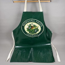 Vintage Marshall Field's Gourmet Apron Sari Specials England Vinyl Coated 80s 90 picture