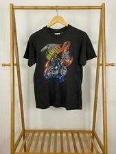 VTG 1986 Harley-Davidson 3D Country Daytona Beach Bike Bald Eagle T-Shirt L picture