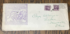 Ancient Moundbuilders Plan of Indian Mounds Newark, Ohio 1934 Postal Cover picture