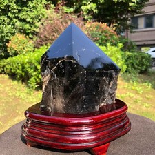 7.63LB Natural Crystal Smoky Quartz Specimen Healing Decoration+base picture