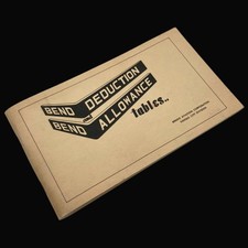 Vtg 1950s Bendix Aviation Bend Deduction Tables Shop Manual Kansas City Division picture