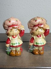 Vintage 1982 American Greetings Strawberry Shortcake Scented Candle Figure Set 2 picture