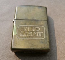 1993 Bud Light Brass Zippo Lighter Beer Advertising USA Made Vintage  picture