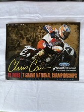 Vintage 2006 Chris Carr Ford CPO AMA Flat Track Double-Sided Poster Card picture