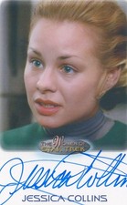 VL VHTF Star Trek Voyager A&I Autograph Card of Jessica Collins Linnis Paris CCC picture