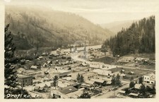 Town View c.1915 Orofino ID Idaho RPPC Photo Postcard COPY picture