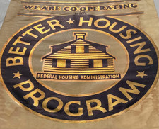 Rare FHA Vintage Poster~New Deal~Great Depression~National Housing Act of 1934 picture