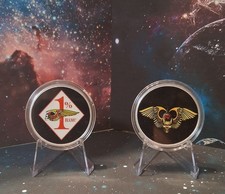 Motorcycle Club H.A. 1 Percent - Challenge Coins Lot  Of 2 - Limited Issue picture