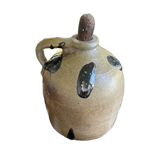 Antique salt Glazed Stoneware Jug Beehive Or Whiskey Shape Turkey Droppings picture