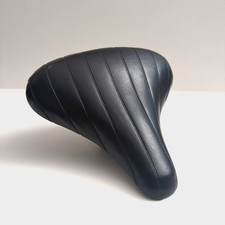 Vtg Sears Persons / Mesinger Springer Pan Saddle Bicycle Seat Black Vinyl Nice picture