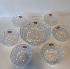 Bohemia Crystal 7 piece fruit bowl set new with tags In Original Box picture