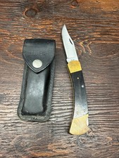 Vintage 1974-1980 Buck 110 Folding Hunter 440C Blade 2 Dot Lockback Knife picture