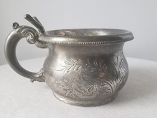Vintage Wilcox Quadruple Silver Plate Shaving Co Quadruple Plate Shaving Mug picture