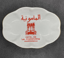 Vtg Seymour Mann Jet Set Collection Hotel De La Mamounia Marrakech Morocco Dish  picture
