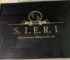 Electric Whiskey Smoker Kit - 6 Wood Chip Flavors, Built-in Black  picture