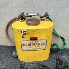 D.B. Smith & Co. Indian Fire Pump 1965 Backpack Tank Hose Straps Yellow picture