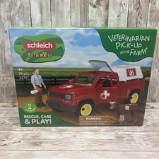 Schleich Farm World Veterinarian Visit Pick-Up at the Farm  Playset  29 pc picture