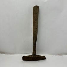Vintage Hand Forged 1 Lb 4 Oz Blacksmith Chipping Hammer With Wood Handle picture