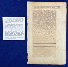 1742 Benjamin Franklin Printed Colonial Immigration Law Document Pennsylvania picture