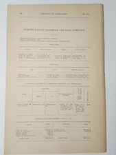 1909 RR train document LYKENS VALLEY RAILROAD & COAL COMPANY Millersburg PA picture