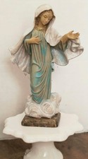 VINTAGE ITALIAN VIRGIN MARY RESIN FIGURINE- 6