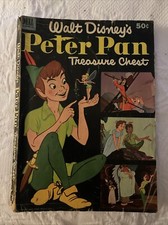 Dell comics WALT DISNEY'S PETER PAN TREASURE CHEST - 1952 movie tie-in - G/VG picture
