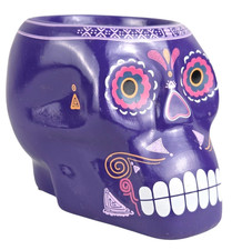 Purple Sugar Skull Succulent Planter 5