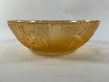 Vintage Jeannette Iris Herringbone Iridescent Marigold Beadeed Berry Bowls Glass picture