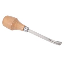 Wood Carving - [9mm] 45# Carbon Steel Chisel Curved Half-round Tip Head Engra... picture