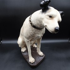 VTG RCA Victor 15” Chalkware Nipper Dog Advertising Store Display Statue - 1950s picture
