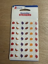 Vintage 1991 Fall Follies Stickers American Teaching Aids 420 Seals Unopened  picture