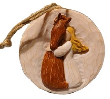 Girl Loves Her Horse Ornament 2025 STORIEME Heartfelt Sculpture/NEW in Box picture