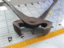 Vintage End Nippers Farrier Blacksmithing Tool picture