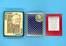 Vintage 1983 Playing Politics Cabinet Shuffle Playing Cards – RARE New & Sealed picture