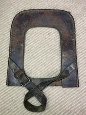 Original WWI / WWII German Leather Entrenching Tool Carrier Shovel Cover №201026 picture