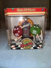 M&M's Rock 'N Roll Cafe Juke Box Red Green Figure MM's Candy Dispenser picture