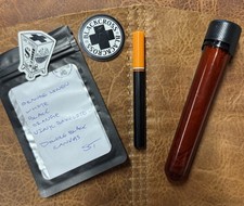 Black Cross THE RITUAL CIG - Orange/Black G10/Bakelite Vinyl picture