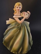 napeco c-7121 Lady in green planter nice vintage8