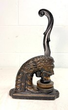 antique 1913 NY Dance Palace Co. lion figural seal notary public  press embosser picture