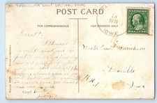 1911 Best Wishes Roses Flowers Yarmouth Iowa IA DPO (1881-1968) Antique Postcard picture