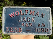 vintage Car Club Plaque Wolfman Jack Rock & Roll 1090 AM XERB American Graffiti picture