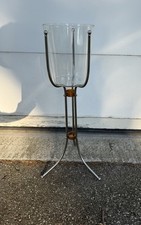 Vintage CAMBRO MCM Ice Bucket Stand Acrylic Metal picture