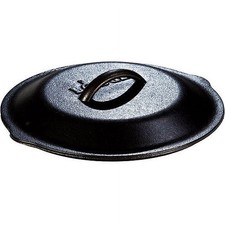 Lodge L6SC3 Logic Seasoned Cast Iron Skillet Pot Dutch Oven #6 Lid 9 Inch picture
