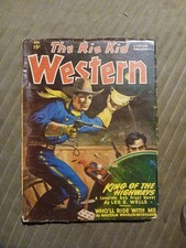 The Rio Kid Western Pulp August 1947 Magazine Painted Cover Postwar Era  picture