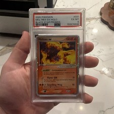 Pokémon Moltres ex Holo Black Star Promos #031 2006 PSA 6 English picture